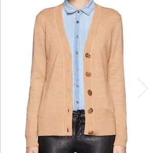 Tory Burch Simone Merino Wool Cardigan
